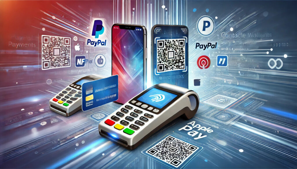 Illustration of mobile payment services